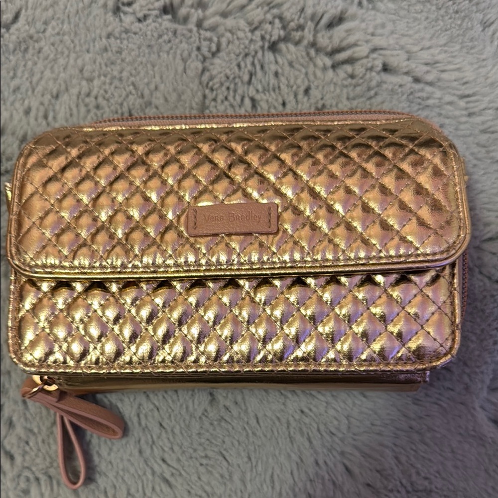 Vera Bradley Rose Gold Quilted Women's Bag
